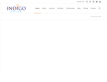 Tablet Screenshot of designbyindigo.com